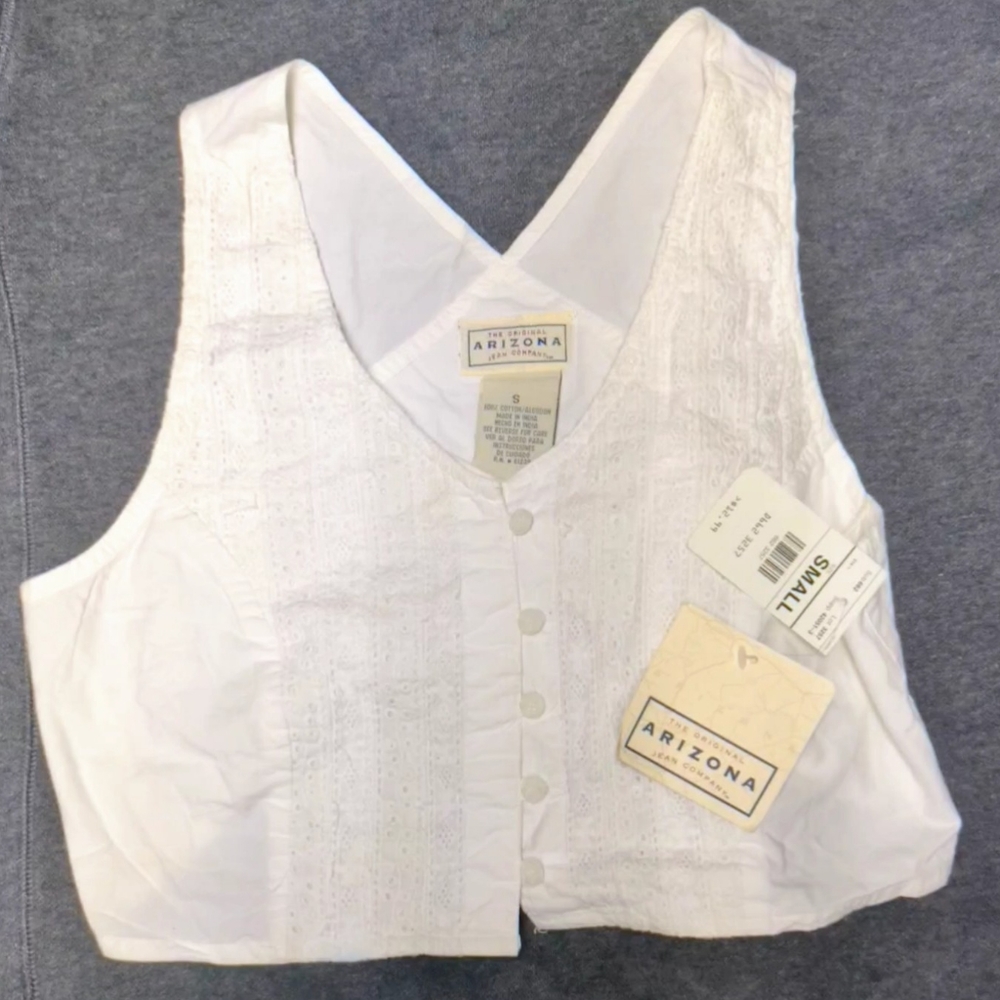 Arizona Jean Co Small White Tank Top